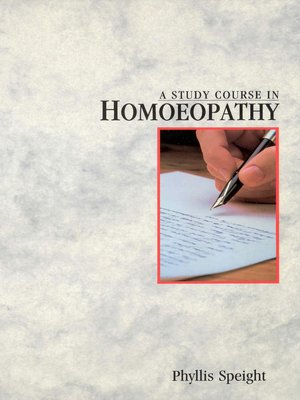 cover image of A Study Course In Homoeopathy